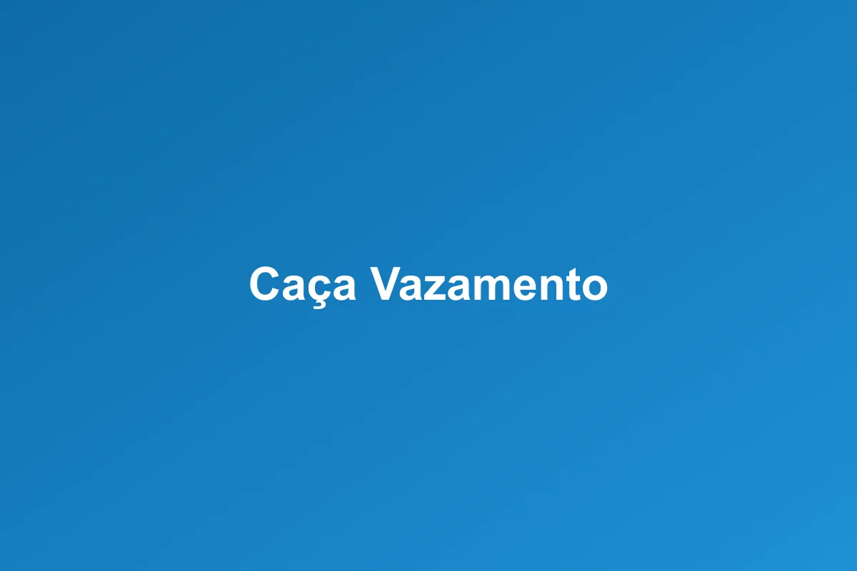 Caça-vazamento de Gás em Bauru